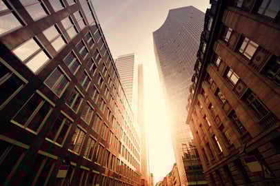Cityscape financial district